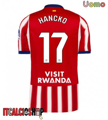 Atletico Madrid David Hancko #17 Prima Maglia 2026-27 Manica Corta